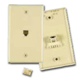 Allen Tel AT316 E-Z Flush Phone Wall Jack